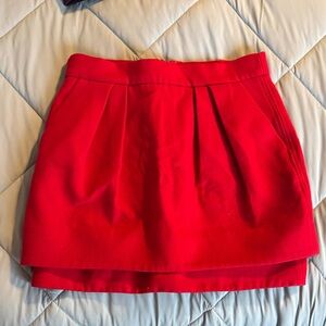 Maje Red Mini Skirt